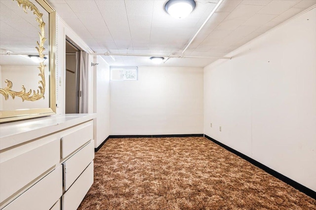 unfurnished room with carpet floors