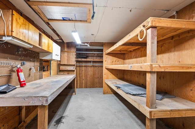 view of storage room