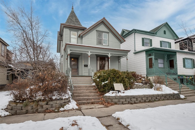 victorian house with a porch