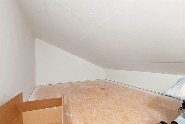 bonus room with lofted ceiling