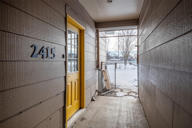 view of doorway to outside