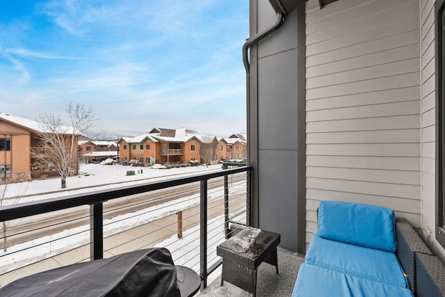 141 Hawthorne Ct Unit A, Whitefish, MT 59937 - snow covered back of property with a residential view