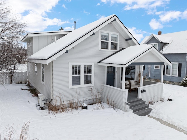 view of front of home