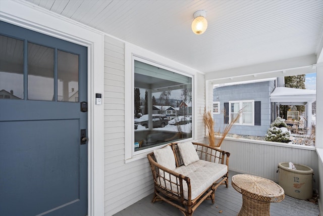 view of sunroom / solarium