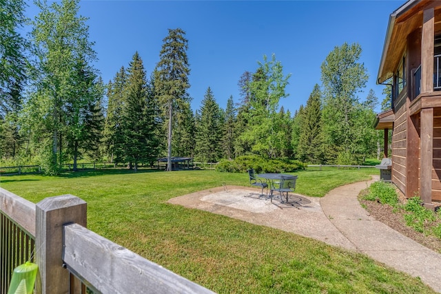 190 Black Bear Ln, Bigfork, MT 59911 - view of yard with a patio