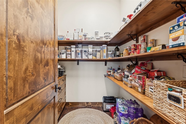 view of pantry