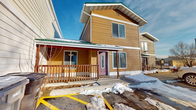 exterior space featuring covered porch