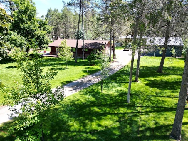 view of home's community featuring a yard