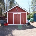 view of shed