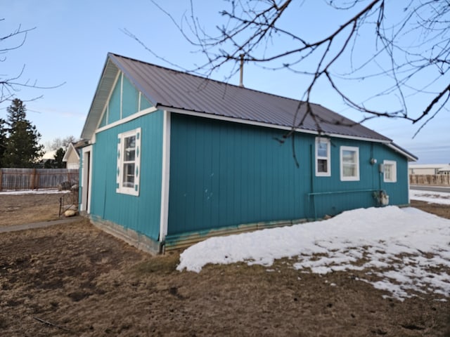 view of back of property