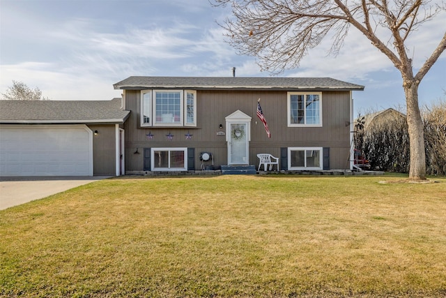 3761 Aster St, East Helena, MT 59635 - bi-level home featuring entry steps, driveway, a garage, and a front lawn