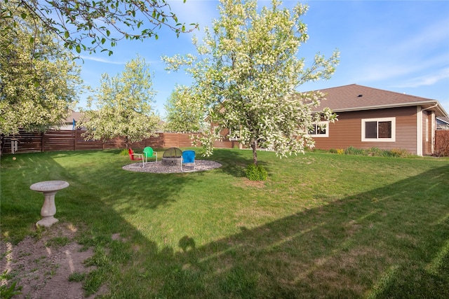 115 Stryker Peak Trl, Kalispell, MT 59901 - view of yard featuring an outdoor fire pit