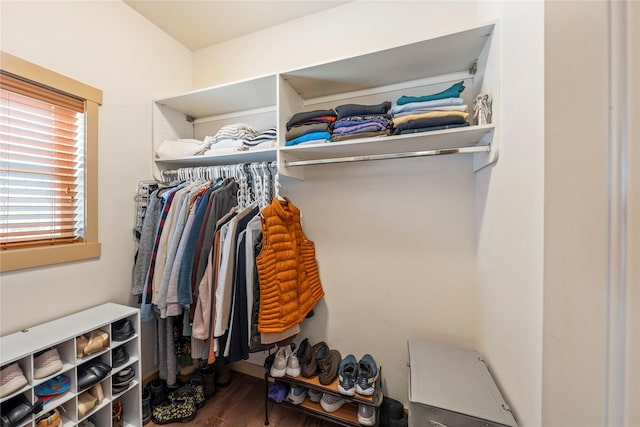 115 Stryker Peak Trl, Kalispell, MT 59901 - walk in closet featuring wood finished floors