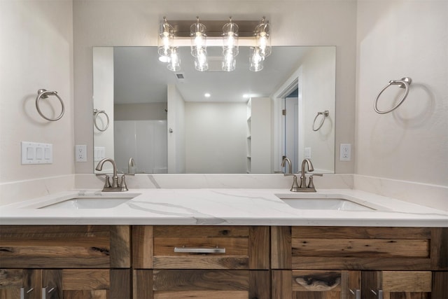 bathroom with vanity