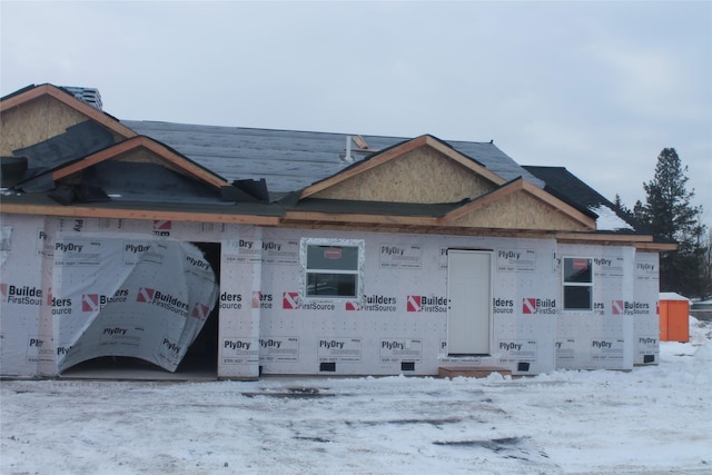 view of property under construction