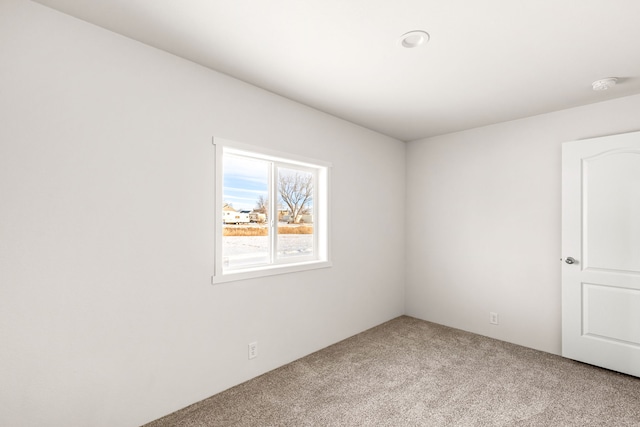 view of carpeted empty room