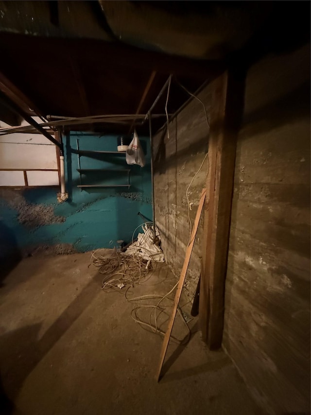 view of basement