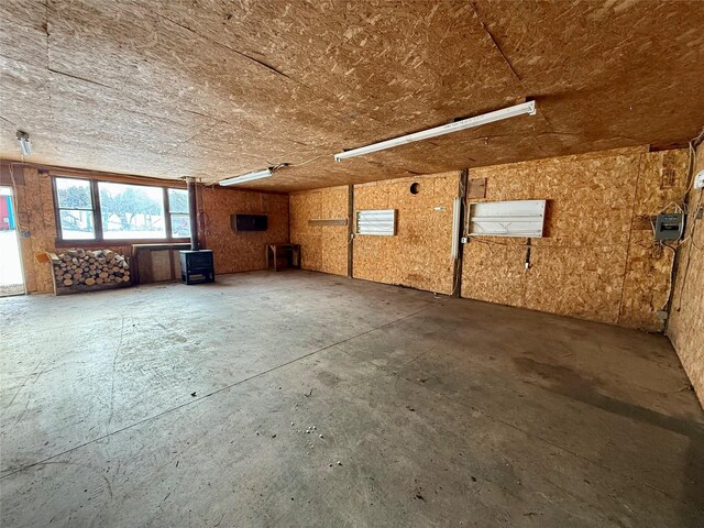 view of unfinished attic