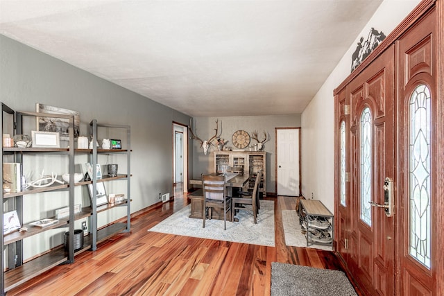 dining area featuring light hardwood / wood-style floors