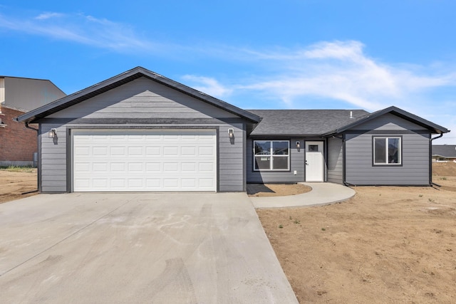 ranch-style house with a garage