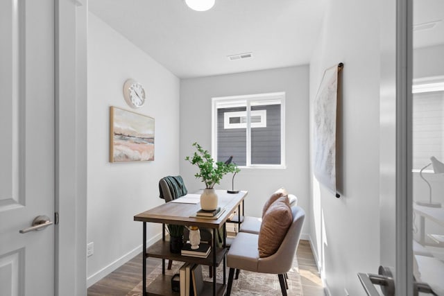 5843 Horn Rd, Missoula, MT 59808 - dining space featuring wood finished floors and baseboards