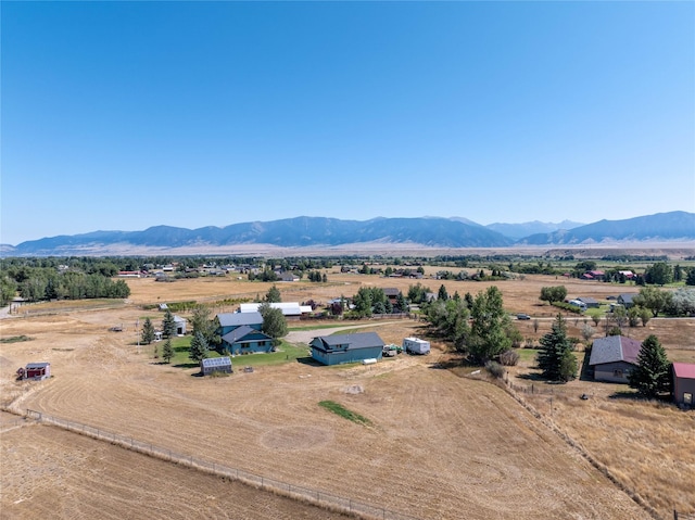 7 Hardy Cir, Ennis, MT 59729 - aerial view of sparsely populated area with a mountain backdrop