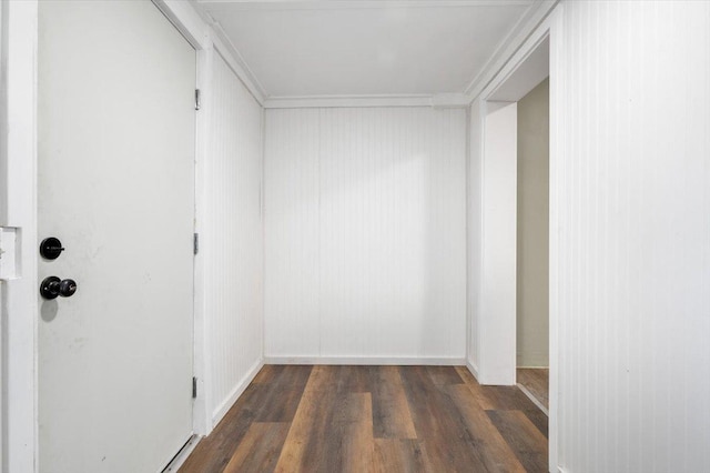 interior space featuring dark hardwood / wood-style floors