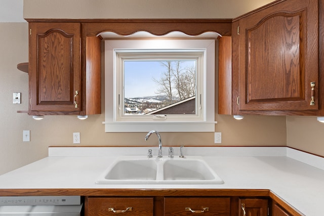 kitchen featuring sink and dishwasher