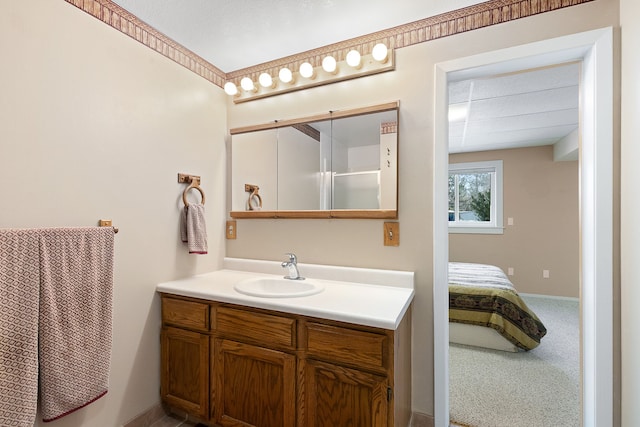 bathroom with vanity