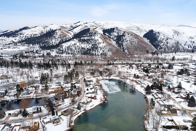 property view of mountains with a water view