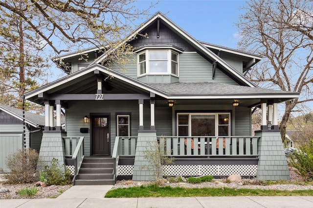 bungalow featuring a porch