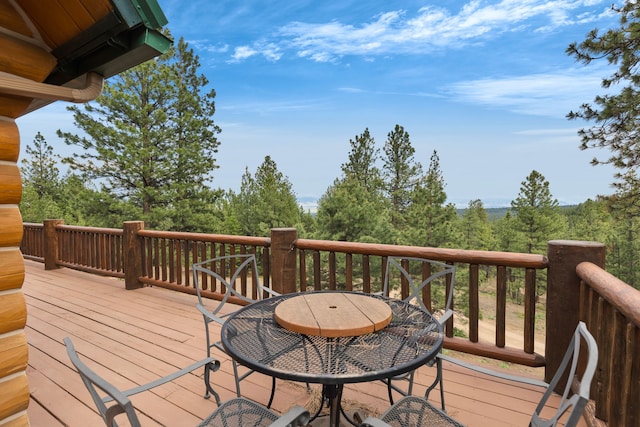 2122 Lightning Draw Trl, Victor, MT 59875 - view of deck
