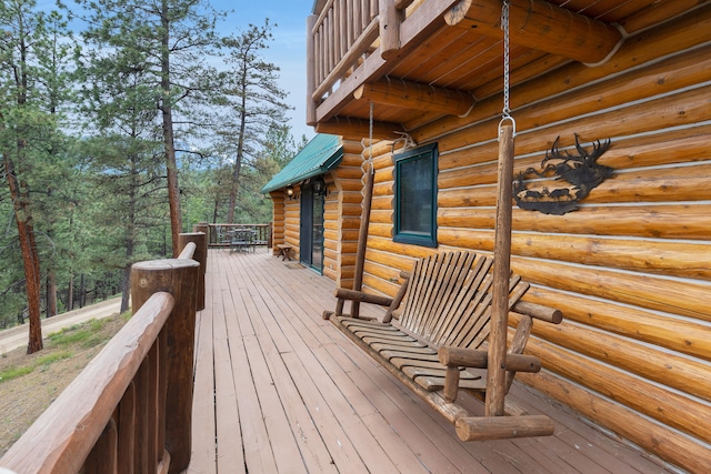 2122 Lightning Draw Trl, Victor, MT 59875 - view of deck