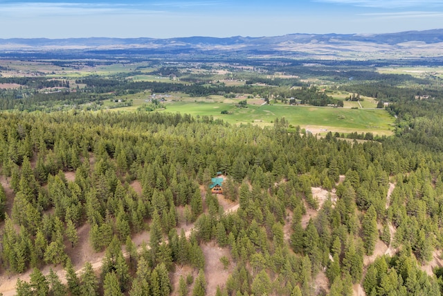 2122 Lightning Draw Trl, Victor, MT 59875 - drone / aerial view of a mountainous background and a forest
