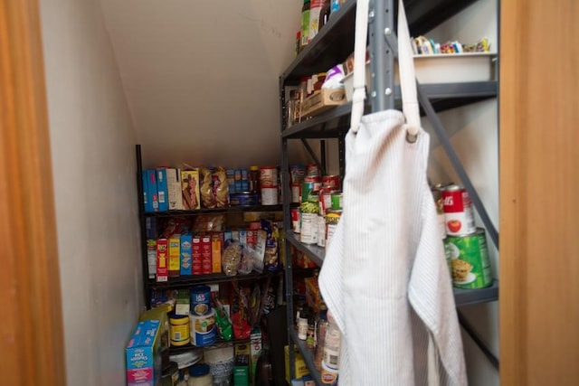 view of pantry