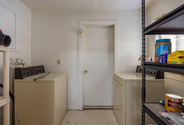 laundry room featuring washer and dryer