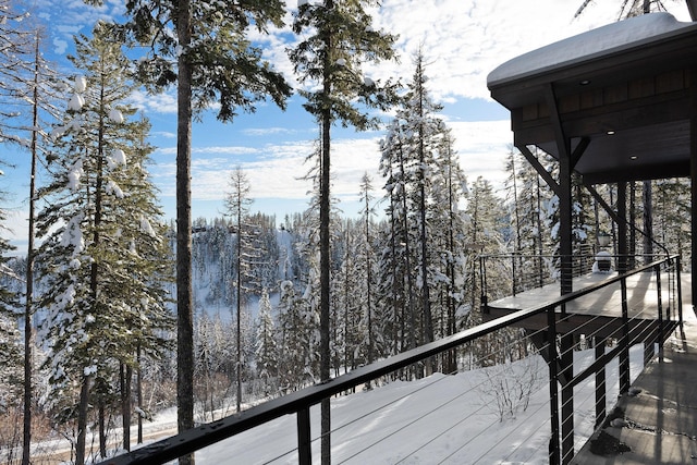 wooden deck featuring an outdoor hangout area