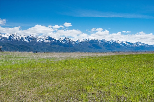 property view of mountains with a rural view