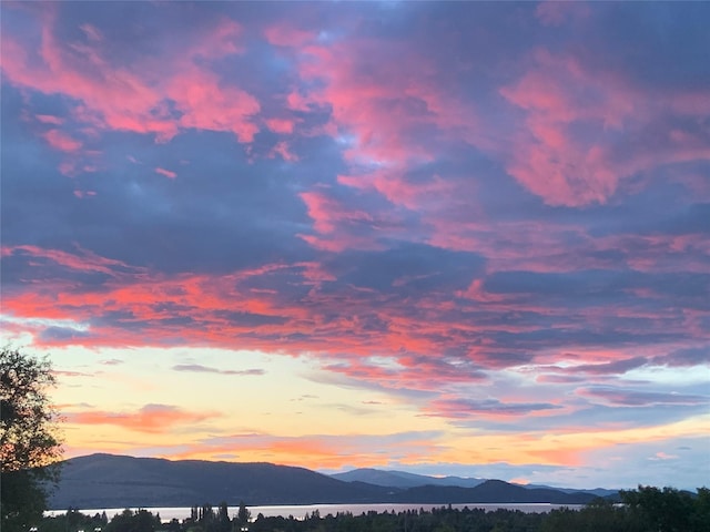 property view of mountains with a water view