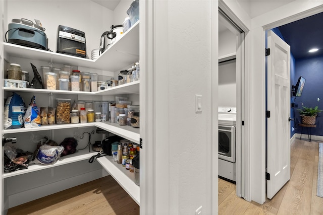 pantry with washer / dryer