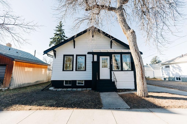 view of bungalow-style home