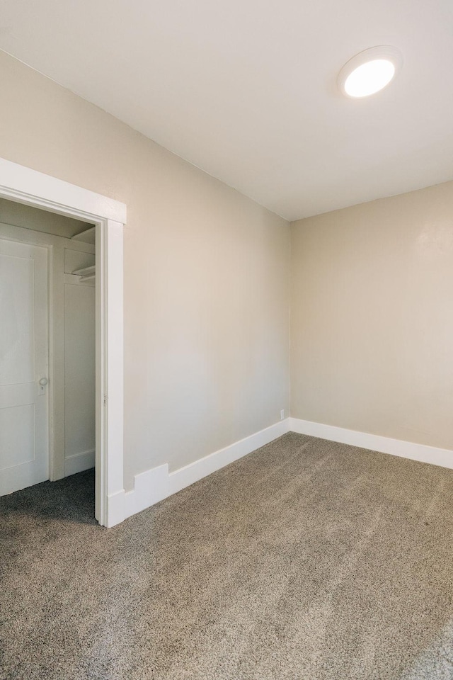 spare room with carpet floors