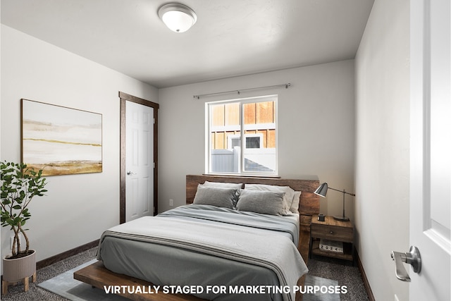 bedroom featuring baseboards