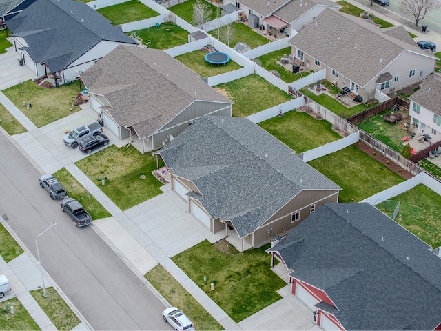 aerial perspective of suburban area