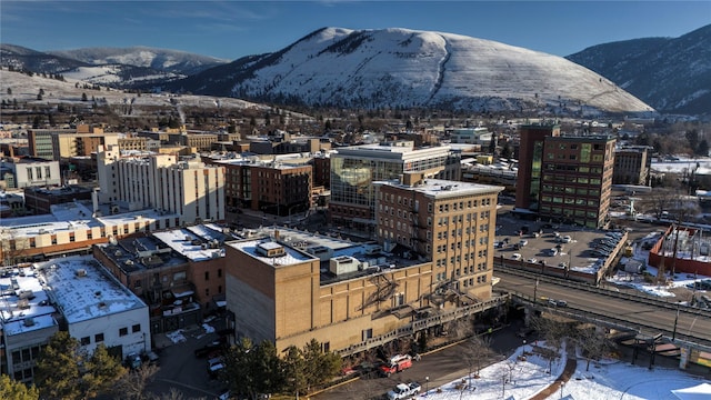 view of city featuring a mountain view