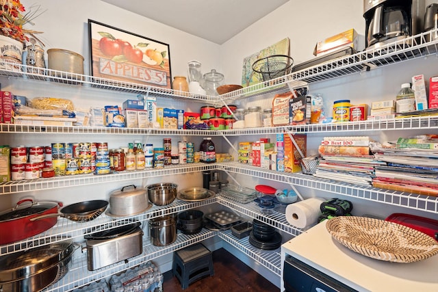 view of pantry