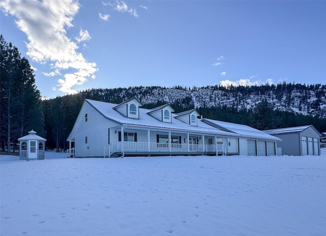 view of front of property with a porch