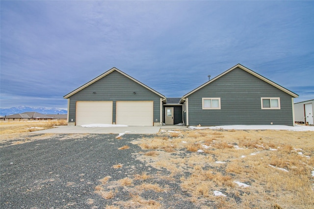 view of front of house featuring a garage