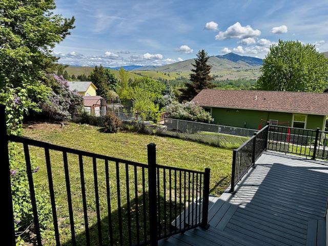 137 Cascade St, Lolo, MT 59847 - deck with a mountain view