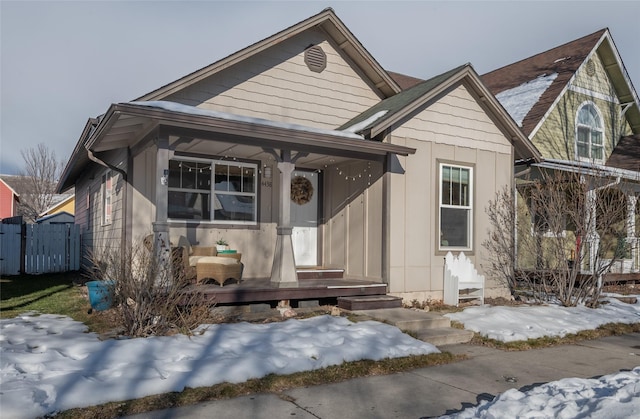 view of bungalow-style house